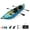 Turquoise, variant on Goplus Inflatable Water Float Set Portable 2-person Kayak with Aluminium Oars EVA Padded Seat Blue