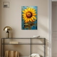 thumbnail image 3 of Impressionist Sunflower Canvas Sunflower Art Prints by Art Remedy, Silver Frame, 20" x 30", 3 of 7