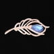 thumbnail image 4 of Broche de plumas de aleación encantadora a la moda, joyería para mujer, accesorio de ropa, 4 of 5