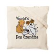 thumbnail image 2 of CafePress - World's Best Dog Gramma Tote Bag - Unisex Canvas Tote Bag, Beige, 1-Piece, 2 of 7