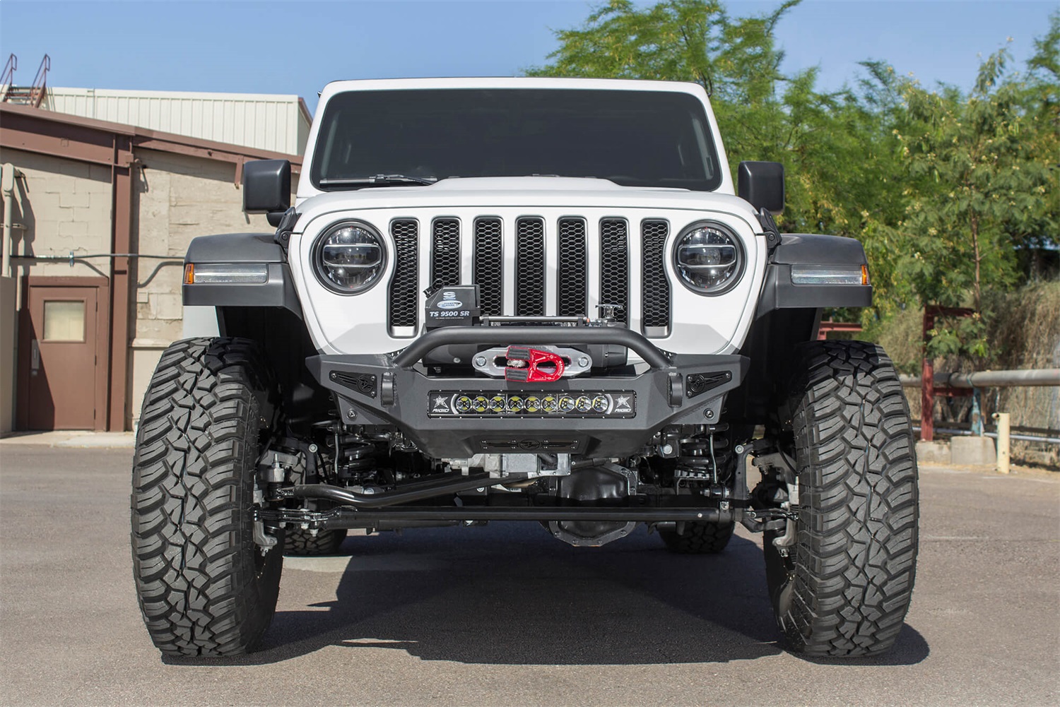 Addictive Desert Designs 2018 Jeep Wrangler Jl Rock Fighter Front Bumper W Low Profile Top Hoop 5868