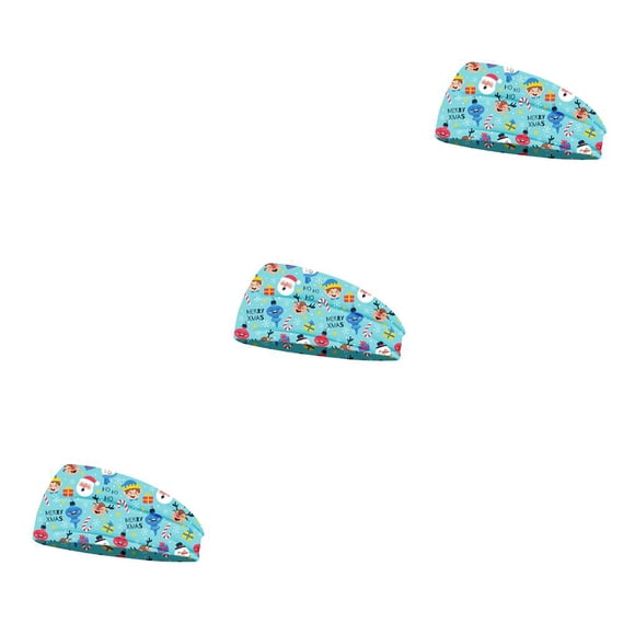 Qarigey Diadema Navidad Estampado floral Deportes Ajustable Antideslizante Maquillaje Diademas Accesorios para peinados para Sporting Tipo 3 Type1 NO1