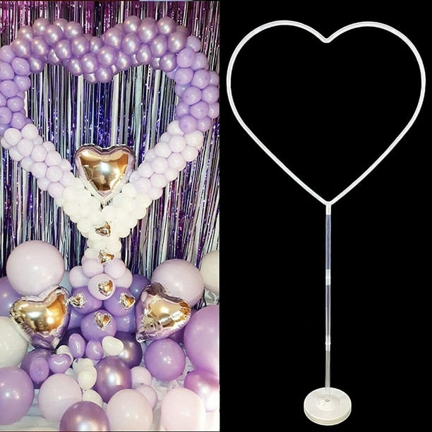 Juego de arco de columna con globos de amor, soporte de columna con marco de globo de corazón, decoración para bodas, cumpleaños, fiestas de bebés