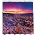 thumbnail image 3 of Ambesonne Nature Shower Curtain, Sunrise Sky Horizon Dusk, 69"Wx84"L, Purple Blue, 3 of 3