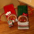 thumbnail image 7 of JoyMoreHome Christmas Wine Bags Gift Wrap Bags Christmas Cloth Wine Bags with Drawstring Wine Bags for Wine Bottles Cover for Christmas Valentine Wedding Birthday Party Supplies, 7 of 7