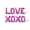 Pink, variant on Letter Balloons - LOVE XOXO 16" Inch Alphabet Letters Foil Mylar Balloon Valentine's Day Party Banner (Red)