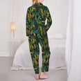 thumbnail image 6 of Goofa Jungle Leopard Yellow Printed Women’s 2 Piece Pajama Set Super,Pajamas Women's Long Sleeve Sleepwear Soft Button Down Loungewear Pjs Lounge Set Nightwear-, 6 of 9