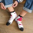 thumbnail image 3 of Rateoe Love You Mom Pattern Quarter Crew Socks,Toe Seamed Ankle Socks,Cotton Cushioned Breathable Athletic Crew Sports Socks, 3 of 7