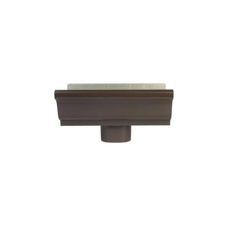 Amerimax Home #2501019 5' BRN Aluminum End/Drop