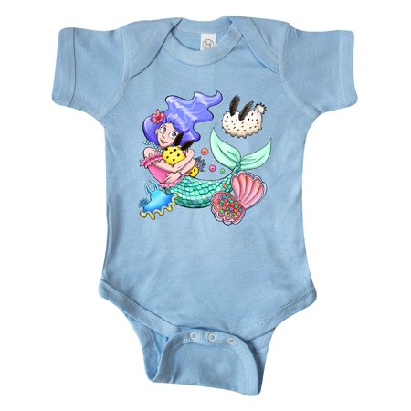 

Inktastic Easter Mermaid with Sea Bunnies Gift Baby Boy or Baby Girl Bodysuit