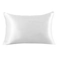 thumbnail image 2 of Toystoory Funda de almohada de diseño simple para el hogar, dormitorio, apartamento, hotel, funda de almohada, funda de almohada de cama de color sólido Juegos de cama blanco Toystoory HA000545-02B, 2 of 6