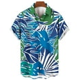 thumbnail image 3 of ZCFZJW Mens Hawaiian Floral Shirts Tropical Button Down Shirt Summer Beach Shirt Big and Tall Regular Fit Casual Short Sleeve Graphic Tees Tops Multicolor#05 M, 3 of 3