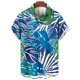 thumbnail image 3 of Camisas de Manga Larga para Hombres Impresión Botón Cuello de Vuelta Blusa Casual, Hombre de Manga Corta Botón Abajo Camisas, 3 of 3