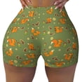 thumbnail image 2 of Lsque Squirrel And Nuts Pattern High Waisted Biker Shorts for Women-Tummy Control Fitness Athletic Workout Running Yoga Gym Shorts,Moisture-Wicking-Small, 2 of 9