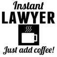 thumbnail image 3 of CafePress - Instant Lawyer Just Add Coffee Sweatshirt - Crew Neck Sweatshirt, 3 of 4