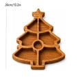 thumbnail image 3 of Christmas Wooden Divided Serving Tray, Christmas Charcuterie Board, Handcrafted Wooden Divided with Compartments for Fruit Nuts Candy Cookies, 3 of 7