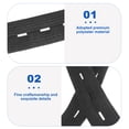 thumbnail image 4 of Miangastore Waistband Elastic with Buttonhole Black 1 Roll 4000X2Cm, 4 of 8