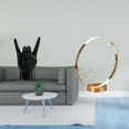 thumbnail image 2 of Estatua Con Gesto De Mano De Roca, Escultura Creativa Con Dedo, Decoración Para Apartamento, Dormitorio, Restaurante, Soporte De Hierro Para Botellas De Vino, Organizador De Metal Para, 2 of 8