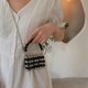 thumbnail image 1 of Bolso Mini Beads Pearl Mujeres Crossbody Bag Chain Bolsos pequeños Monedero (Negro), 1 of 6