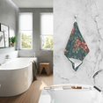 thumbnail image 2 of Yayeee 2 Pack Hand Towels for Bathroom 100% Cotton 16" x 28" Soft Absorbent Kitchen Towel, Floral Christmas, 2 of 7