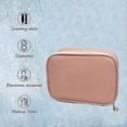 thumbnail image 4 of Gray makeup bag travel bag makeup bag for, 4 of 5