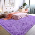 thumbnail image 7 of ZENELESS Large Fluffy Area Rugs for Living Room,8x10 Shag Rectangular Carpets for Bedroom Purple, 7 of 7