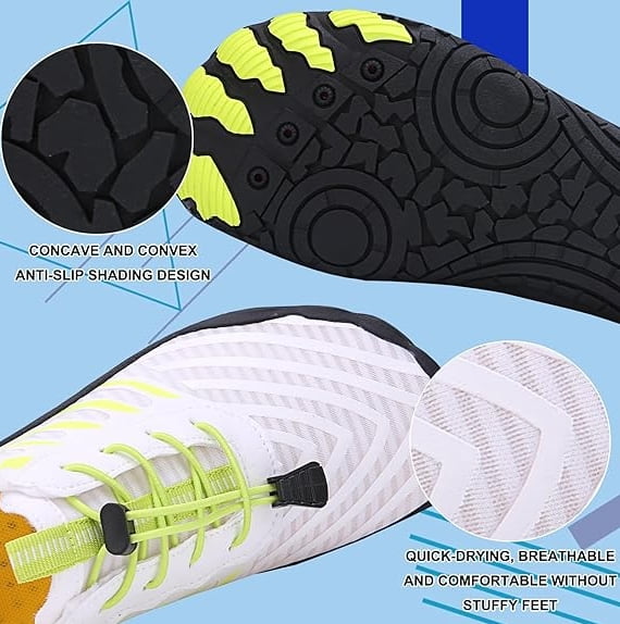Grounded Barefoot Footwear for Women and Men,anti-slip Hikes Water Shoes , Hiking Bare Foot Unisex, Foot Shaped Sneakers Wide Toe Box