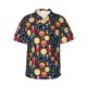 thumbnail image 1 of Balery Colorful Astronomy Camisas hawaianas de manga corta para hombre, camisas playeras de corte holgado, camisas de vacaciones con botones,XX-Large, 1 of 7