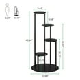 thumbnail image 3 of Tribesigns 4-Tier Plant Stand, 41" Indoor Tall Wood Plant Shelf Holders, Black, 3 of 5