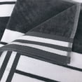 thumbnail image 6 of Superior Cabana Striped 6-Piece Oversized Cotton Beach Towel Set, Charcoal, 6 of 11
