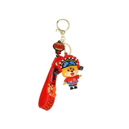 

Guardung Animal Keychain Cute Cartoon Fashionable Keys Ring Simple Style Multipurpose Lightweight Pendant Buckle Pendants Bag Car Red