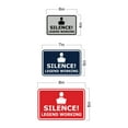 thumbnail image 5 of Classic Framed Silence! Legend Working Sign (Black) - Large, 5 of 5