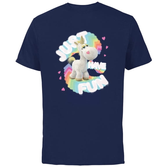 Disney and Pixar’s Toy Story Buttercup Unicorn Just Have Fun - Short Sleeve Cotton T-Shirt for Adults - Customized-Navy