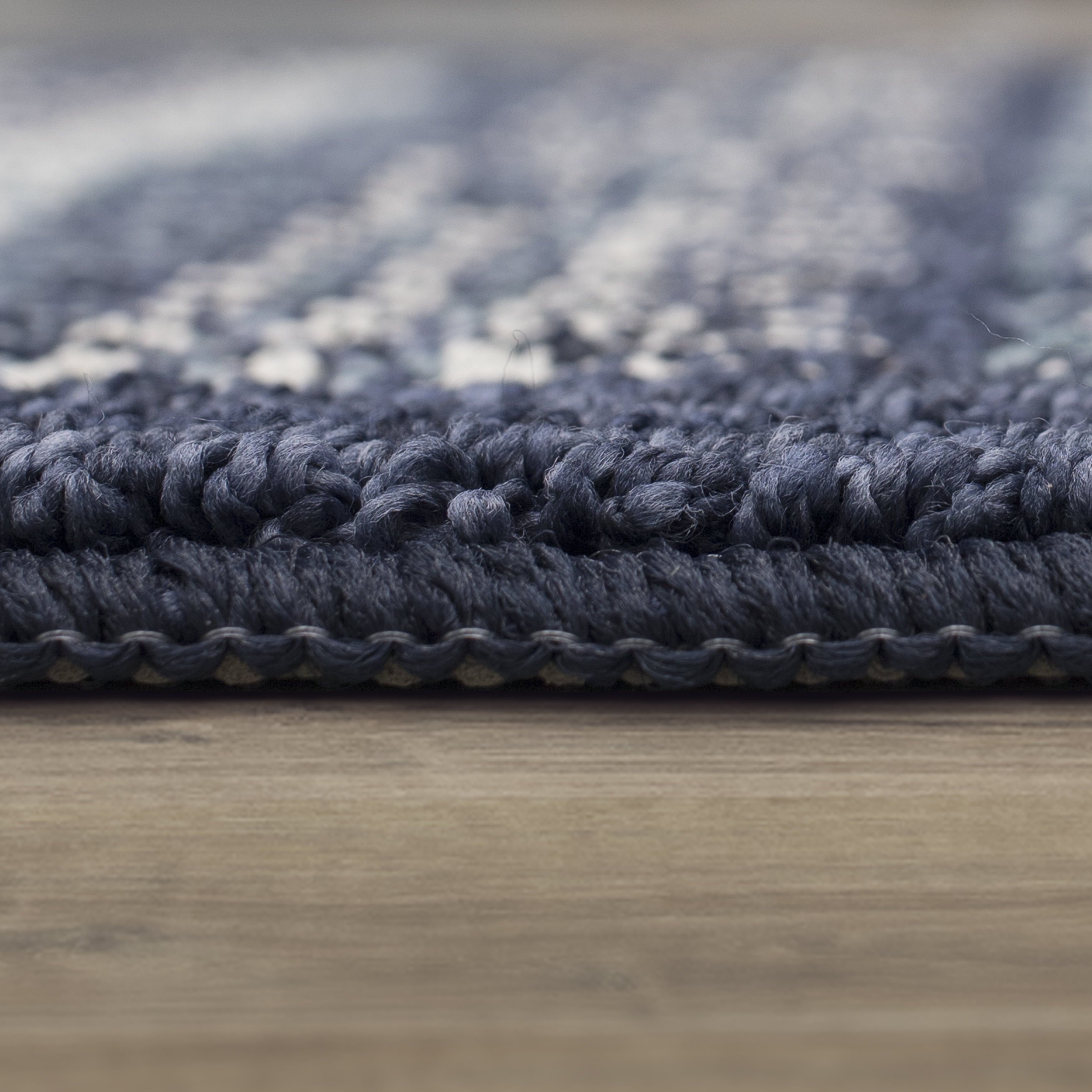 Mohawk Home Blue Mix Striped Runner, 1'8" x 5'