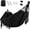 Black, variant on Double Hammock, Heavy Duty 500 lb Load Capacity Tassels and Fishtail Knitting with Mounting Straps for Outdoor Camping Patio Balcony Black