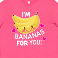 thumbnail image 4 of Inktastic I'm a Bananas for You with Cute Banana and Hearts Youth T-Shirt, 4 of 5