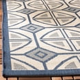 thumbnail image 4 of Safavieh Courtyard Adam Geometric Indoor/Outdoor Runner Rug, Beige/Navy, 2'3" x 6'7", 4 of 11