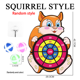 thumbnail image 1 of Juego de objetivos de dardo para niños, juguete portátil para lanzar velcro, adecuado para niños, juego divertido práctico y práctico, 1 of 2