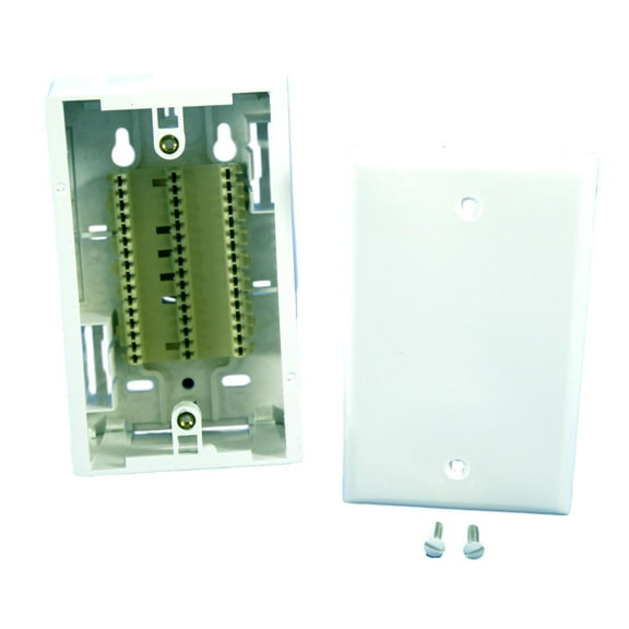 Leviton White Quickport Surface Mount Back Box 1.89" Deep 42777-CWA