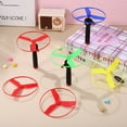 thumbnail image 3 of CHUANK 1 Set Propeller Toy Pull String Flying Toys Flying Saucers Toy Outdoor Toys Interactive Training Toy, 3 of 5