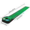 thumbnail image 4 of Putting Green Indoor - Golf Putting Mat with Realistic Green Speed,Dual Hazard Putting Mat, Ball Return, Velvet Surface, 8ft Pra WHITE, 4 of 5