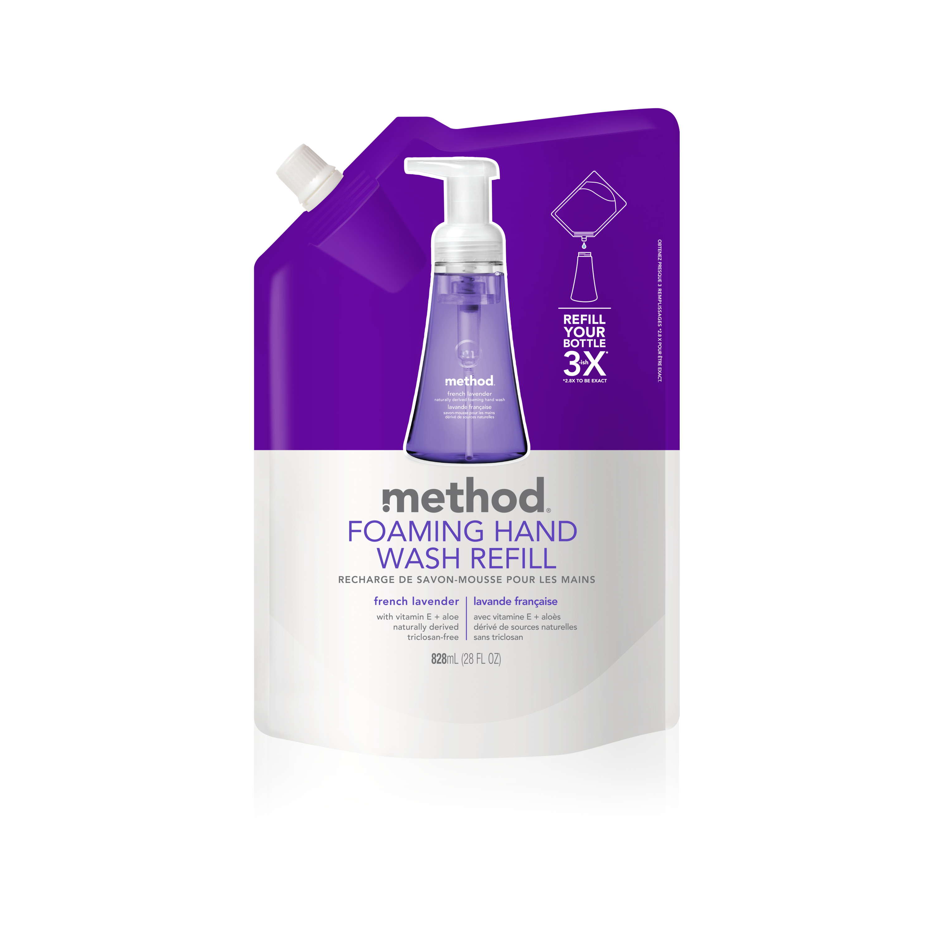 Method Foaming Hand Wash Refill, French Lavender, 28 Ounces Walmart