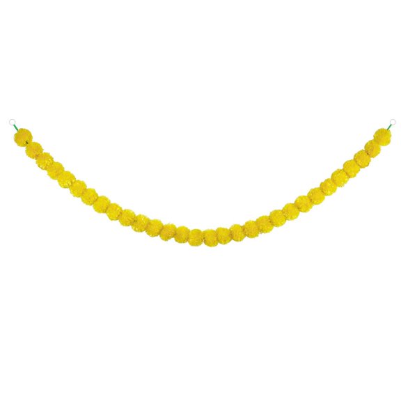 5-Foot Artificial Flower Garland – Halloween and Party Décor with Vibrant Flowers for Pooja, Wedding, and Celebrations