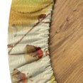 thumbnail image 5 of Ambesonne Vintage Fitted Round Tablecloth, Creamy Meadow Blossom Print, 40"- 44" Diameter, Cream Mustard and Caramel, 5 of 5