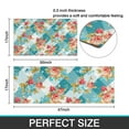 thumbnail image 7 of Pioneer Flower Floral Print Pattern Kitchen Rugs Sets Of 2,Anti Fatigue Kitchen Mat Rugs Non Slip Washable,Decorative Kitchen Floor Mats for Kitchen,Sink,Laundry,17"x30"+17"x47", 7 of 7