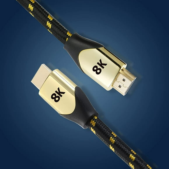 The Bigly Brothers HD HDMI Cable, 8K HDMI Cable, 10 feet long 2.1v support 1080P up to 8K UHD works for xbox360, ps4, ps5, new xbox and All High Definition T.V - 1 pack
