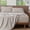 Solid Light Tan, variant on MooMee 100% Washed Cotton Sheet Set King Linen Like Textured Breathable Durable Soft Comfy 4pcs (Tannish Linen Grey)
