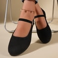 thumbnail image 6 of Miluxas Women's Mary Jane Flats Comfortable Dressy Ballet Flats Casual Round Toe Slip On office Work Woman Shoes Black 5.5(36), 6 of 9