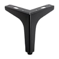 thumbnail image 2 of Furniture Legs Ecohintz Solid Metal Hairpin Furniture Legs - Heavy-Duty Sofa, Table & Cabinet Feet for Dresser/Nightstand, Rustic Industrial Style, Easy Installation, Cabinet Feet, Black, 2 of 9
