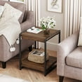 HOSSLLY 2Tier Modern Farmhouse End Table / Side Table / Night Stand
